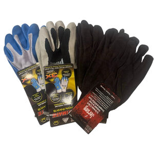 4 pair work gloves - 2 Pugs Work Gloves & 2 jersey gloves